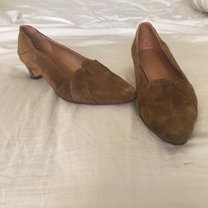 Brown velvet Giorgio Armani heels